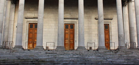 Courthouse steps in Cork, Ireland